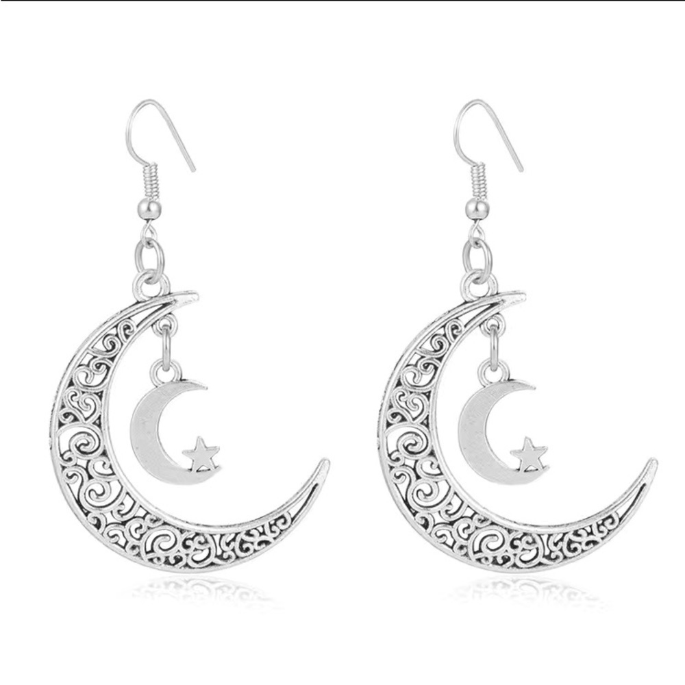 Moon star earrings - Picture 10 of 16